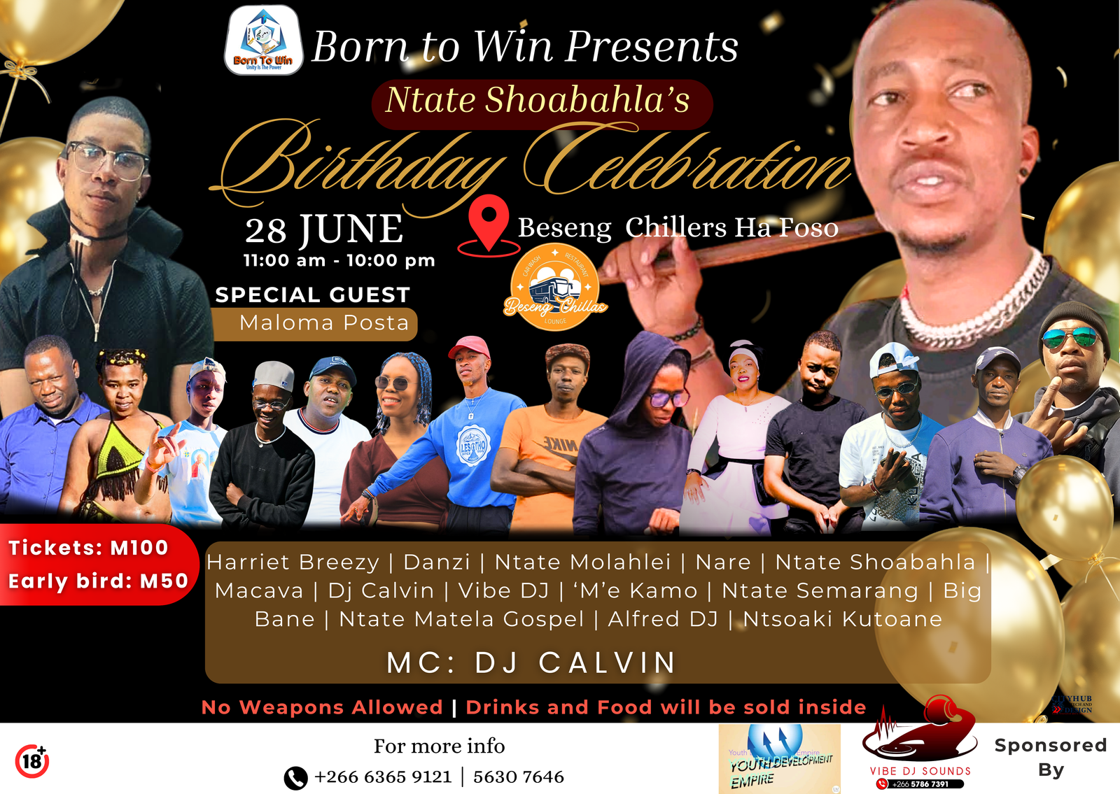 Birthday celebration poster design