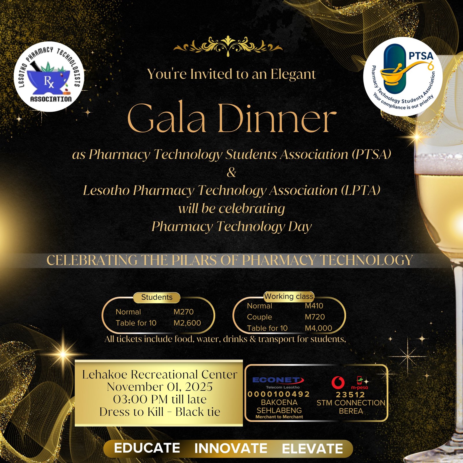 Gala Diner Invitation poster