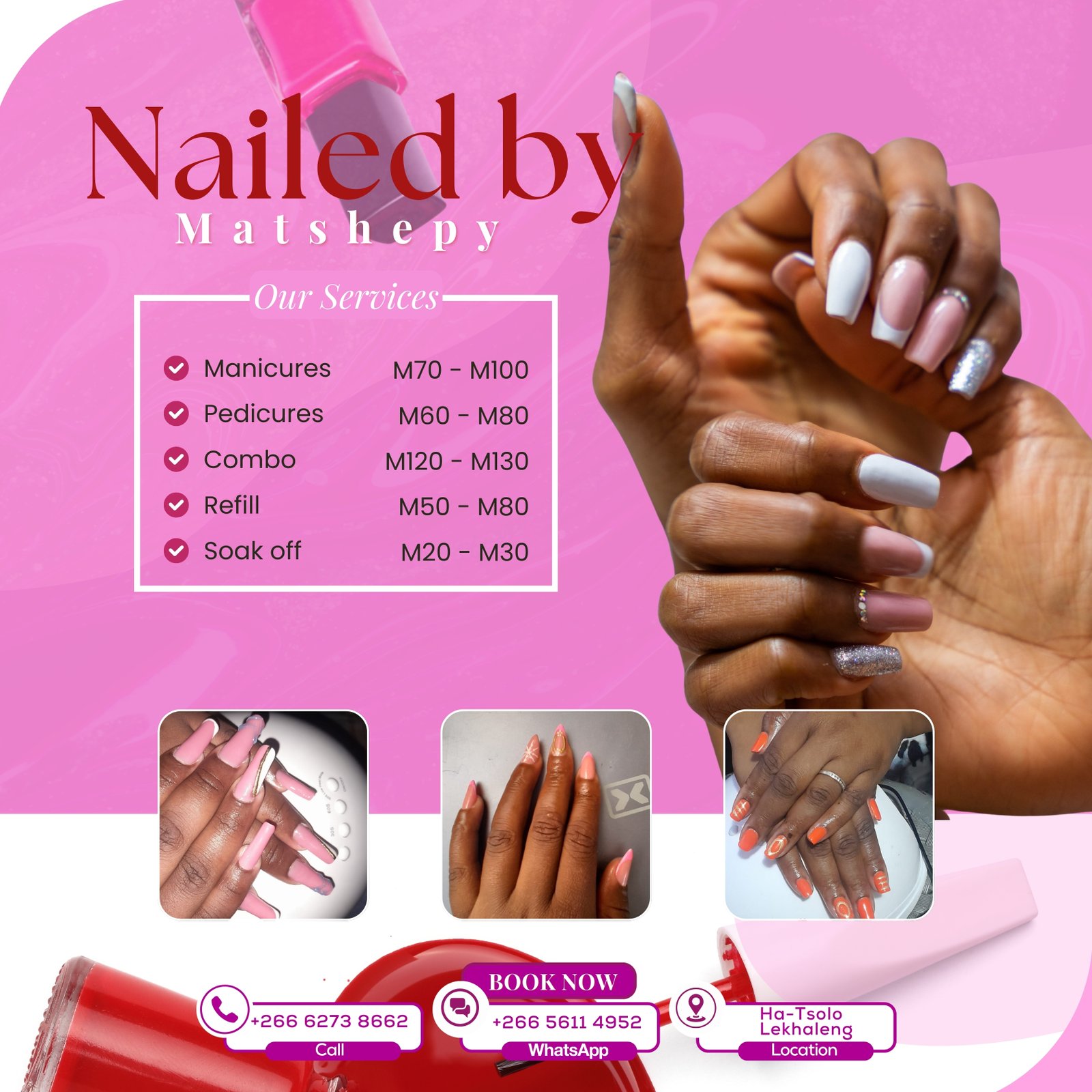 Service and Price list Poster